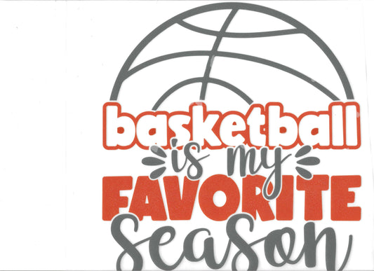 Basketball is my favorite season